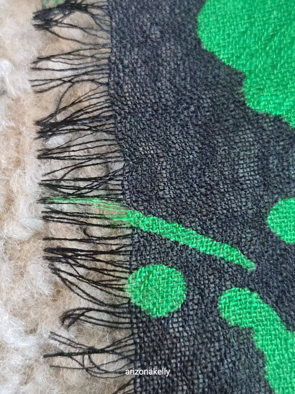 NWOT Marimekko Wool Fiore Scarf Iso Pikkulempi Finland Design - Picture 7 of 15